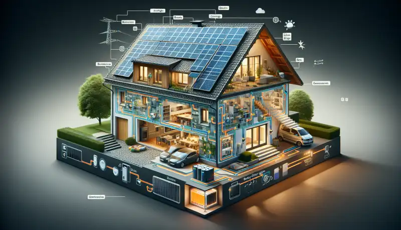Solaranlage mit Speicher