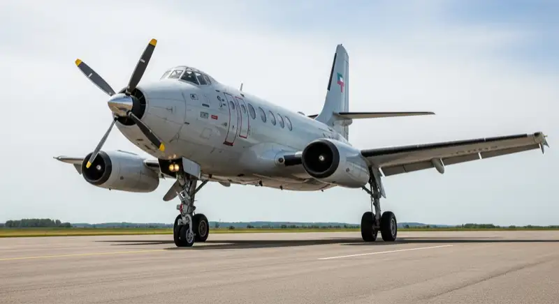 Aerial drone view of typical German residential neighborhood with mixed roof types, red and dark roof tiles, gardens visible, sunny day