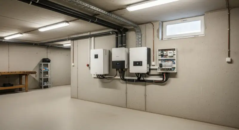 Batteriespeicher im Keller eines Unnaer Einfamilienhauses