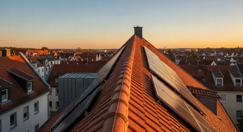 Historisches Dach in Warstein mit sichtbarer Dachneigung und dezent geplanter Photovoltaik