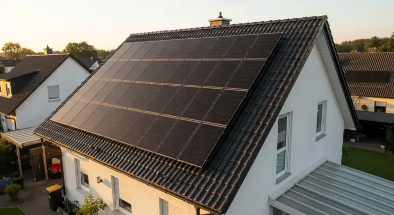 Moderne PV-Anlage auf Einfamilienhaus in Witten mit optimaler Südausrichtung