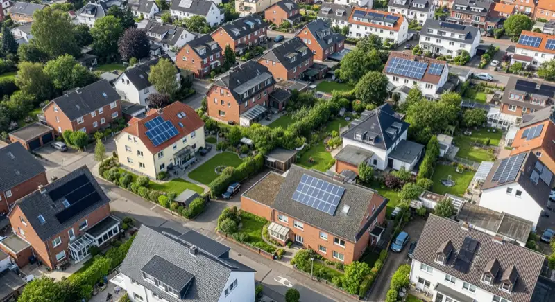 Solar auf unterschiedlichen Gebäuden in Wolfenbüttel