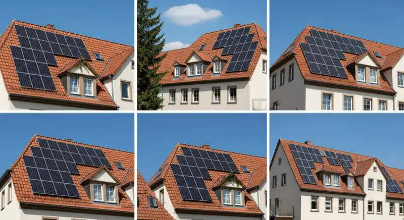 Denkmalgeschütztes Gründerzeithaus in Lehrte mit dezent integrierter schwarzer PV-Anlage auf der Süddachfläche