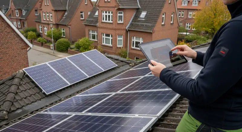 Dachlayout einer PV-Anlage in Lübeck