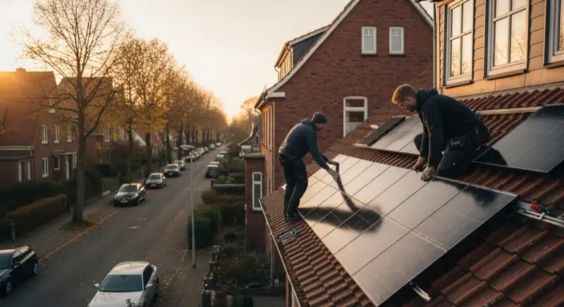 Technische Umsetzung einer PV-Anlage in Lübeck