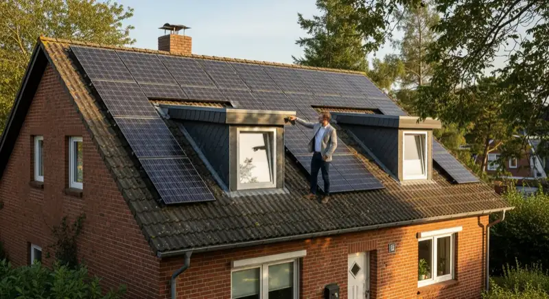 Verschattung bei einer PV-Anlage in Lübeck