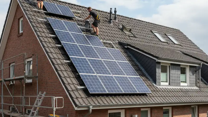 Technische Umsetzung einer PV-Anlage in Lüneburg