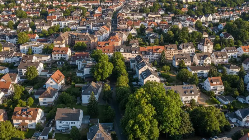 Verschattung bei einer PV-Anlage in Marburg