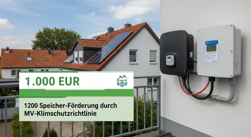 Modern German electrical meter cabinet (Zählerschrank) with smart meter and solar inverter connection, clean technical installation