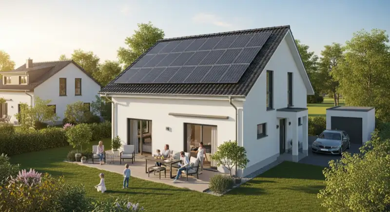 PV-Anlage Offenbach am Main Technik und Dachlayout