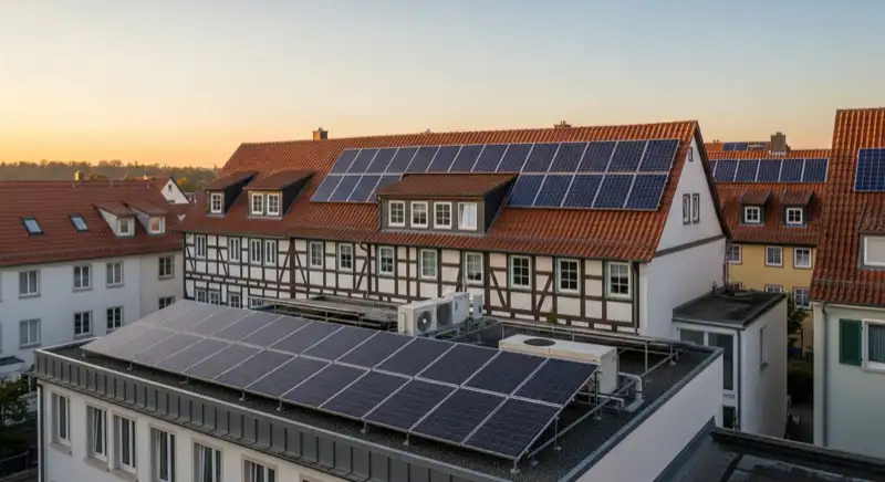 Historisches Fachwerkhaus in der Recklinghausener Altstadt mit traditionellem Ziegeldach