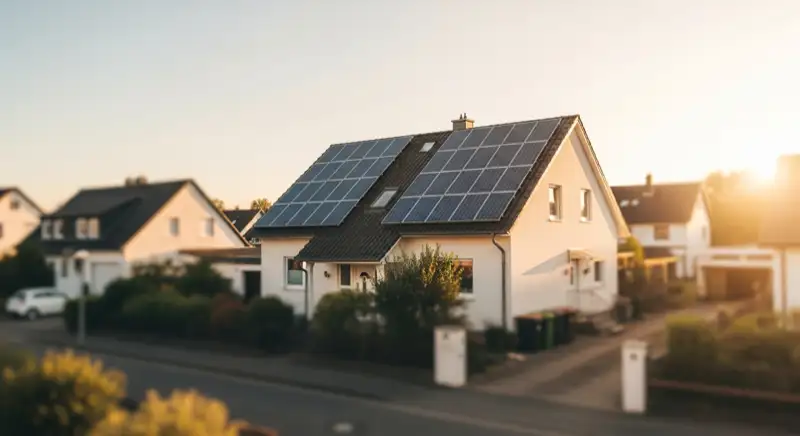 Einfamilienhaus in Recklinghausen mit Photovoltaikanlage auf Satteldach