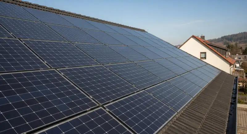 Verschattung bei einer PV-Anlage in Reutlingen