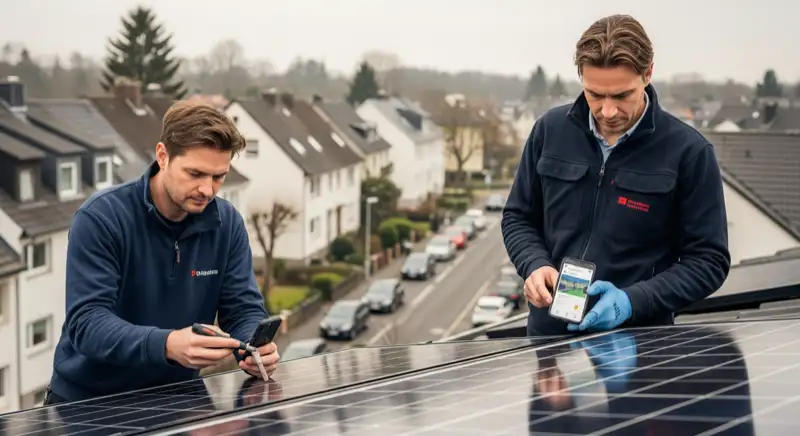 Dachlayout einer PV-Anlage in Saarbrücken