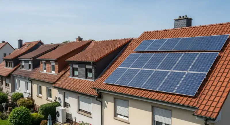 PV-Anlage Speyer: Module und Technik für 42° Dächer