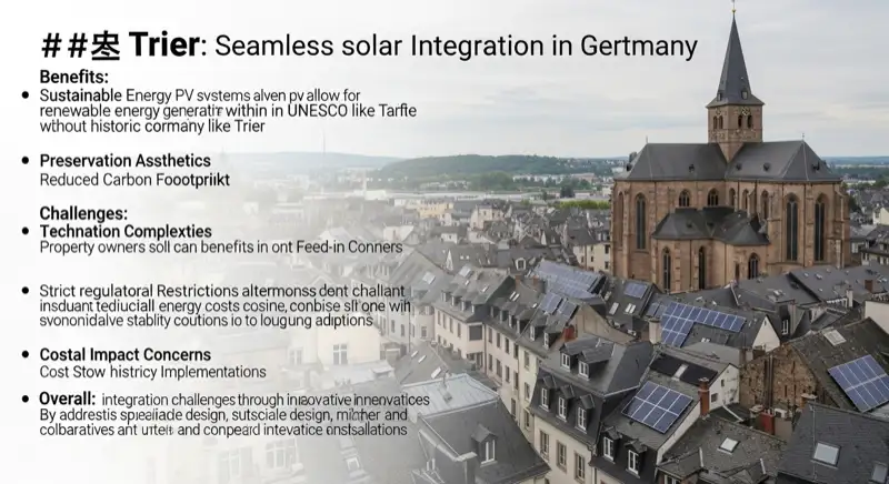 Diskret integrierte PV-Module in historischem Dach in Trier