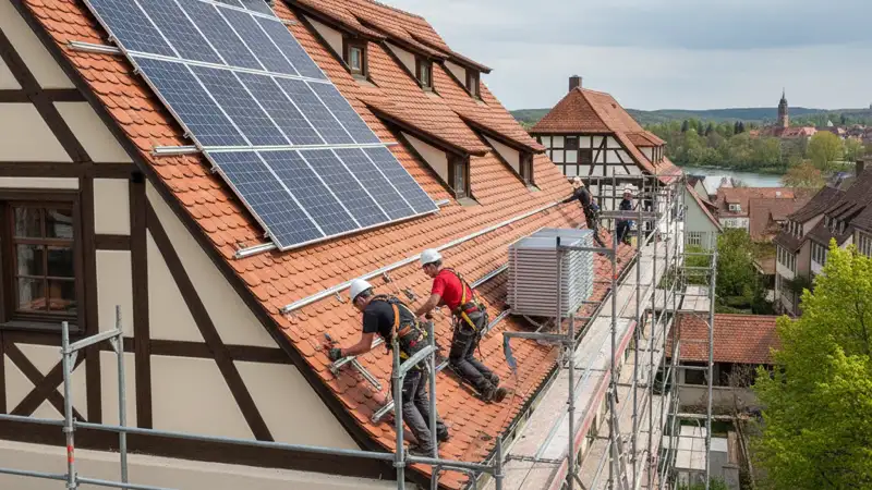 Technische Umsetzung einer PV-Anlage in Tübingen