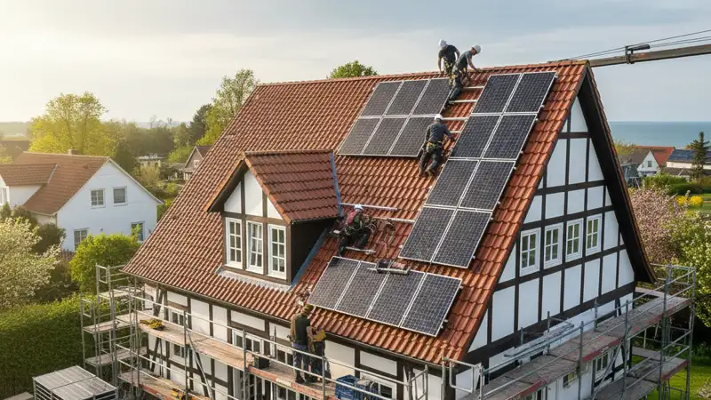 Technische Umsetzung einer PV-Anlage in Wilhelmshaven