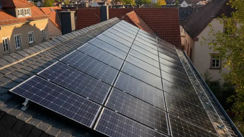 Verschattung bei einer PV-Anlage in Worms