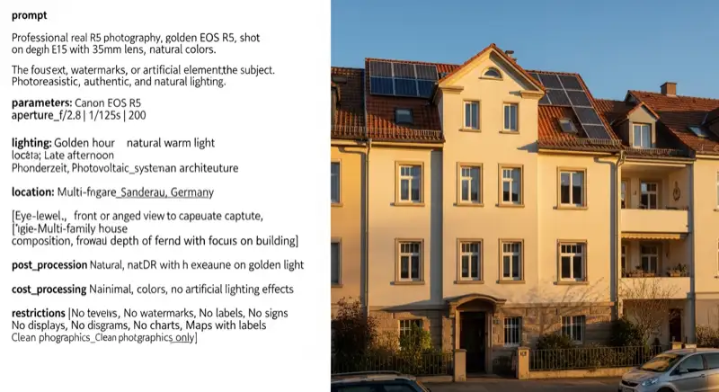 Mehrfamilienhaus mit PV-Anlage auf dem Dach in Würzburg Sanderau