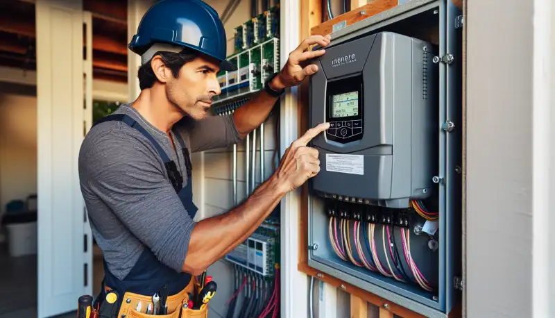 Wechselrichter und Smart Meter einer PV-Anlage in Wuppertal