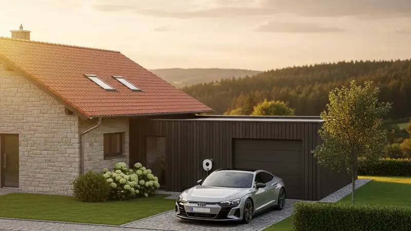 E-Auto mit Solarstrom