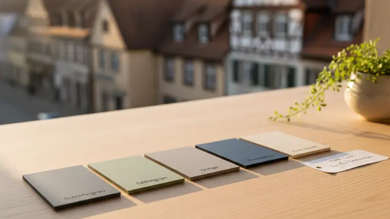 Matt-Lack Farbmuster für Küchenfronten in verschiedenen aktuellen Farbtönen