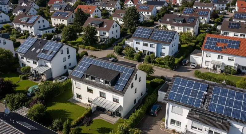 Photovoltaikanlage auf verschiedenen Dachtypen