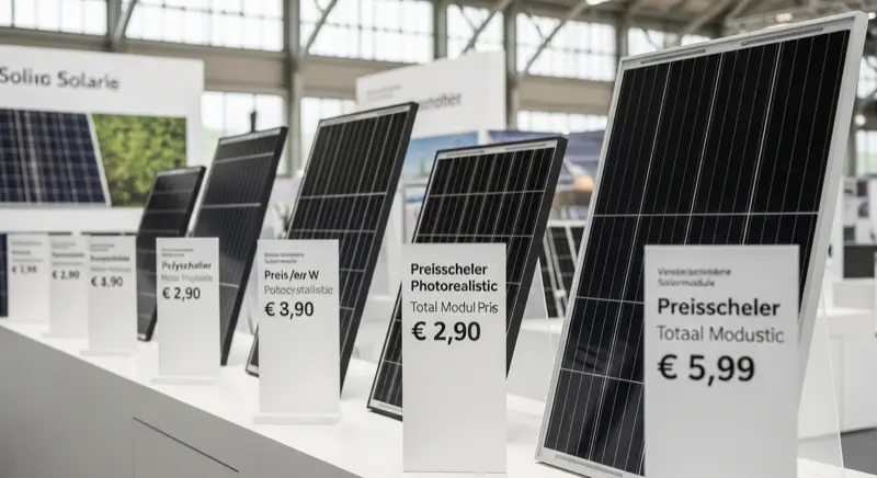 Vergleich verschiedener PV-Modultypen