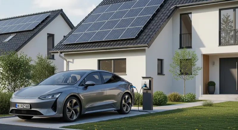 E-Auto an PV-gesteuerter Wallbox