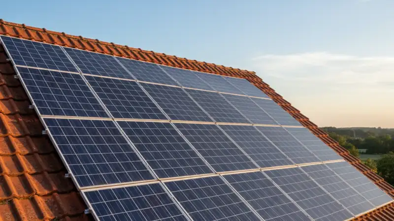 PV Anlage auf einem Einfamilienhaus mit Kostenübersicht