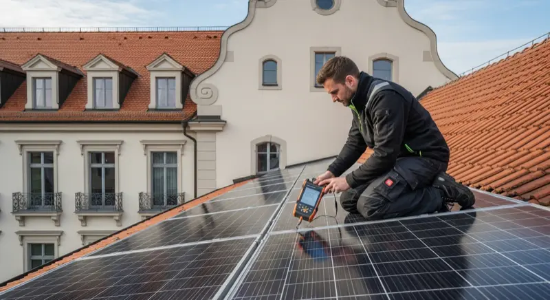 Wartung einer PV Anlage