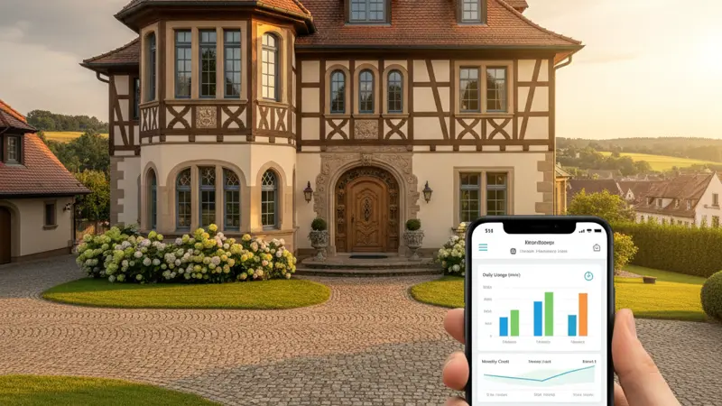 Smartphone App zur Überwachung des Stromverbrauchs