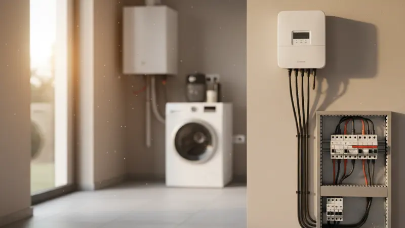 Smart Meter Gateway verbunden mit digitalem Stromzähler