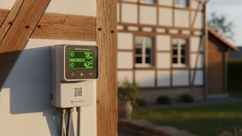 Smart Meter zeigt Solarproduktion und Netzeinspeisung in Echtzeit