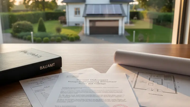 Bauamt-Unterlagen für die Genehmigung einer Solaranlage