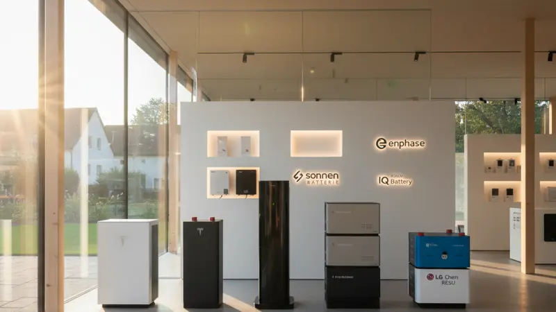 Verschiedene Batteriespeicher-Systeme für Solaranlagen im Vergleich