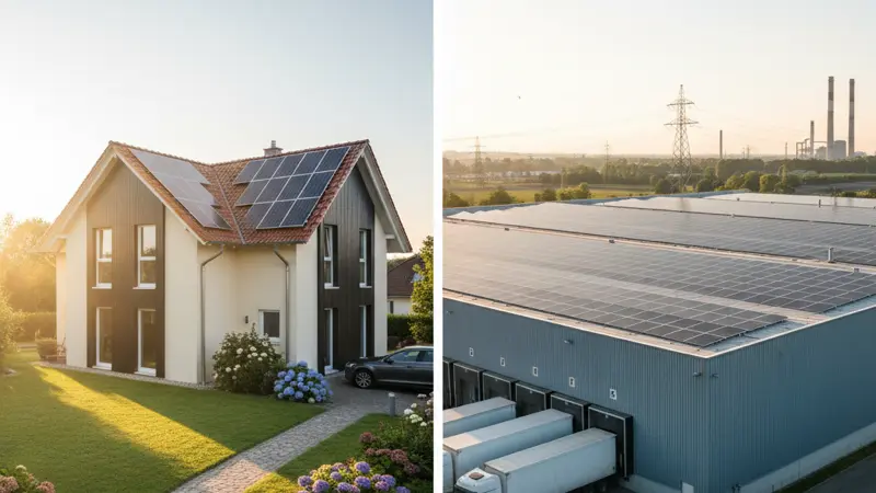 Vergleichsübersicht der steuerlichen Behandlung privater und gewerblicher Solaranlagen