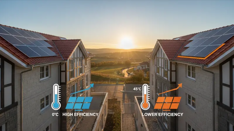 Temperaturkoeffizient von Solarmodulen - Kälte steigert die Effizienz