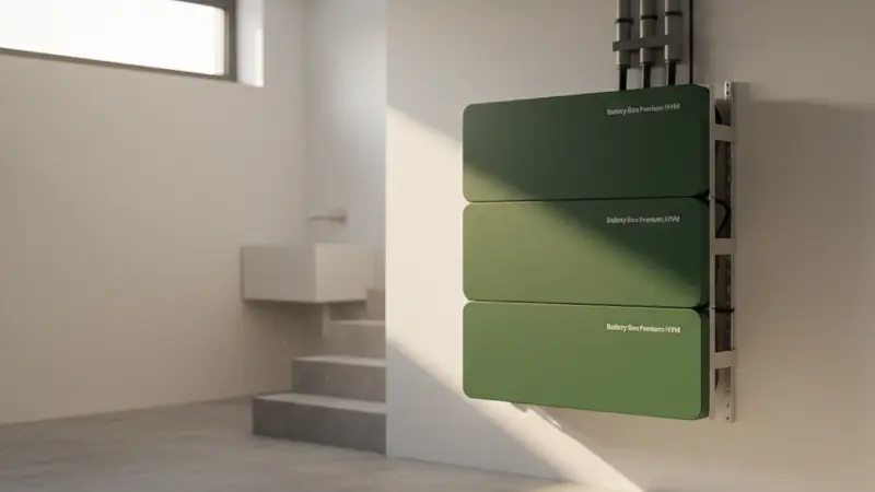 BYD Battery-Box Premium HVM Batteriespeicher mit modularem Aufbau in Nahaufnahme