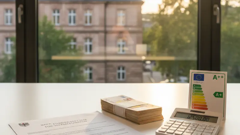 BAFA-Förderungszuschuss Übersicht für Wärmepumpen mit Rechenbeispiel