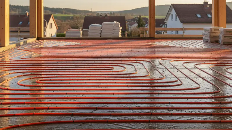 Vergleich Fussbodenheizung mit 35 Grad Vorlauf und Radiator mit 55 Grad Vorlauf