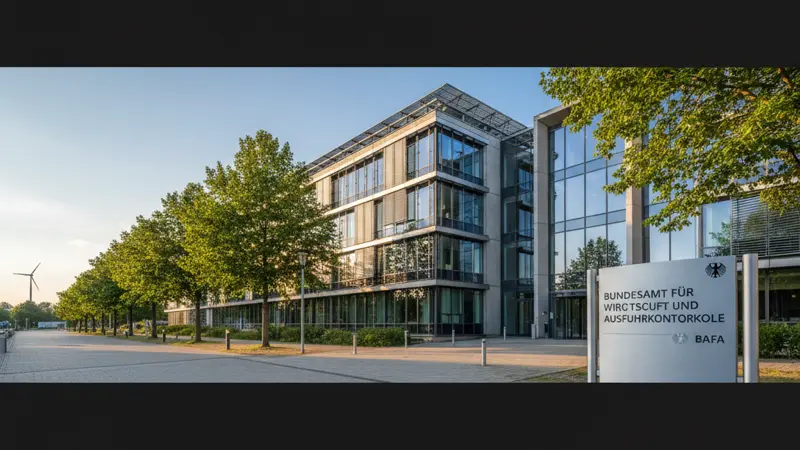 BAFA-Gebaeude symbolisch für die Bundesförderung effizienter Gebaeude