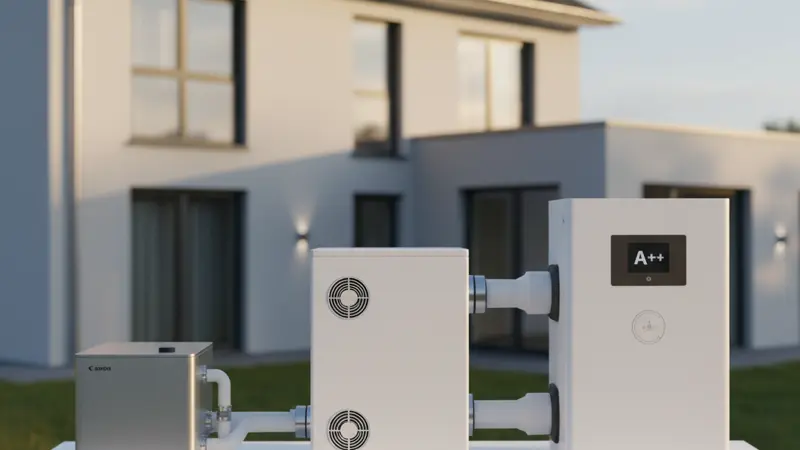 Verschiedene Wärmepumpen-Typen für Passivhäuser: Luft-Wasser, Luft-Luft und Kompaktaggregat