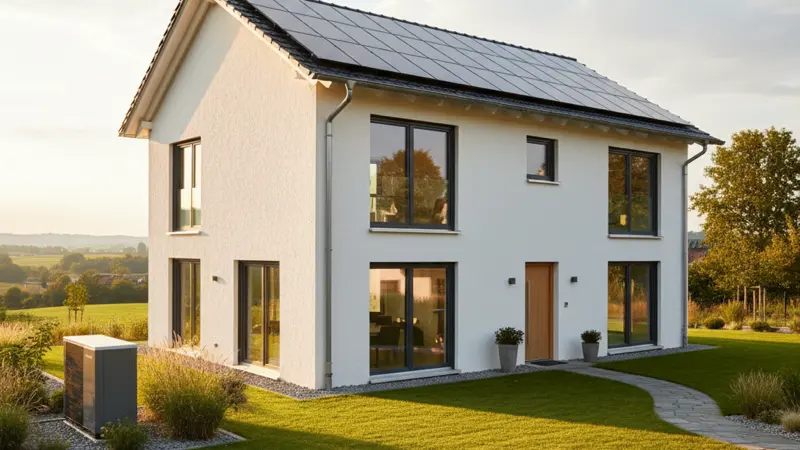 Komplett saniertes Einfamilienhaus mit Wärmepumpe, Solaranlage und moderner Fassade