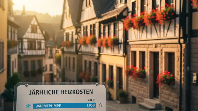 Vergleich der jährlichen Heizkosten verschiedener Heizsysteme