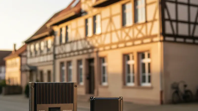 Verschiedene Wechselrichter-Typen nebeneinander: String, Hybrid und Microinverter