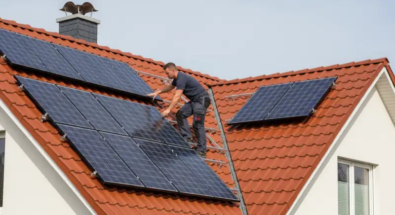 Solar Wechselrichter und Monitoring System installiert in einem Aachener Haushalt