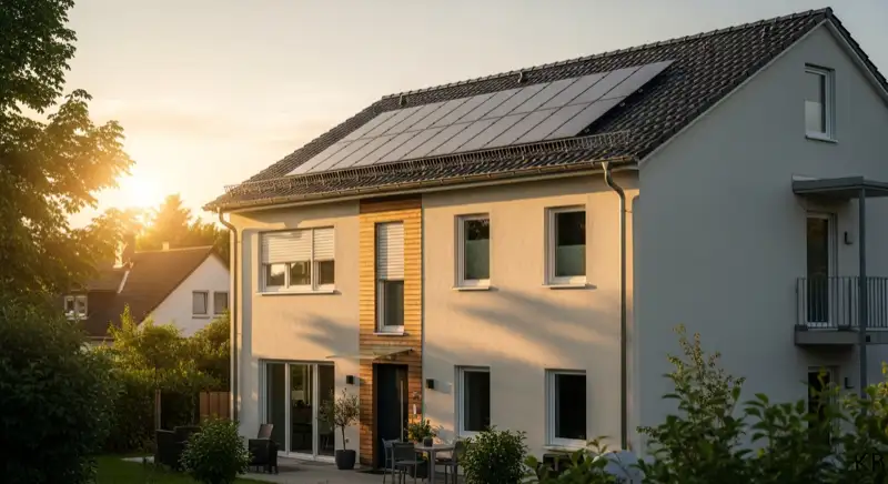 Saniertes Wohnhaus in Bad Honnef mit dezent integrierter Photovoltaik auf dem Dach