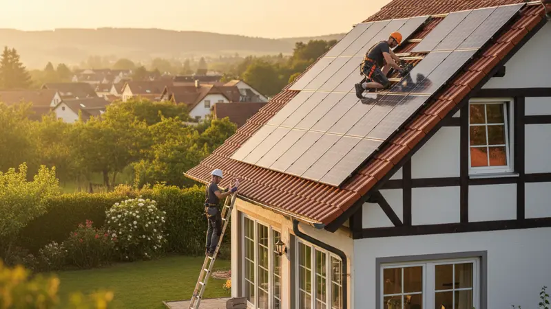 Montage einer Solaranlage in Braunschweig